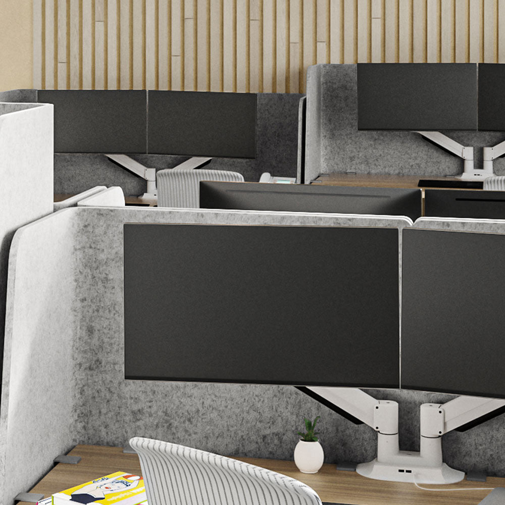 HAT 7000-2 Dual Slider Monitor Arms