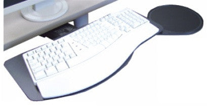 Slimline Dual Swivel Lever Free Corner Keyboard Tray System