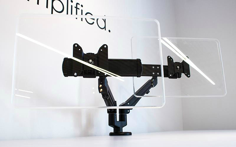 EDGE2-MS Dual Horizontal Slider Monitor Arm