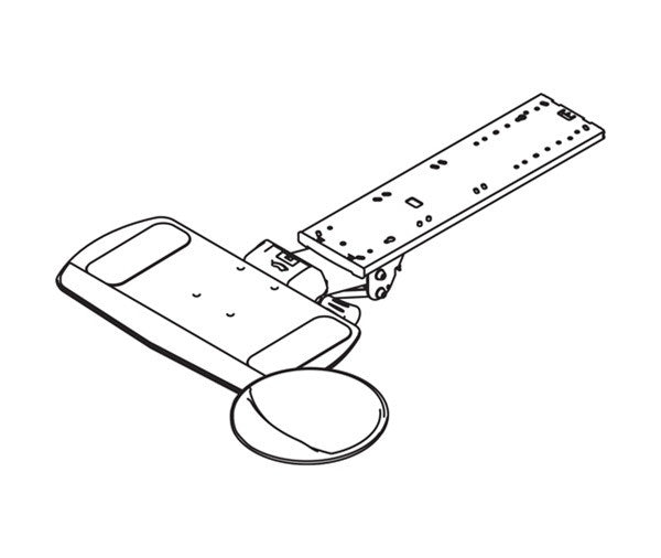 Workrite Fundamentals Mouse-Over Keyboard Tray System