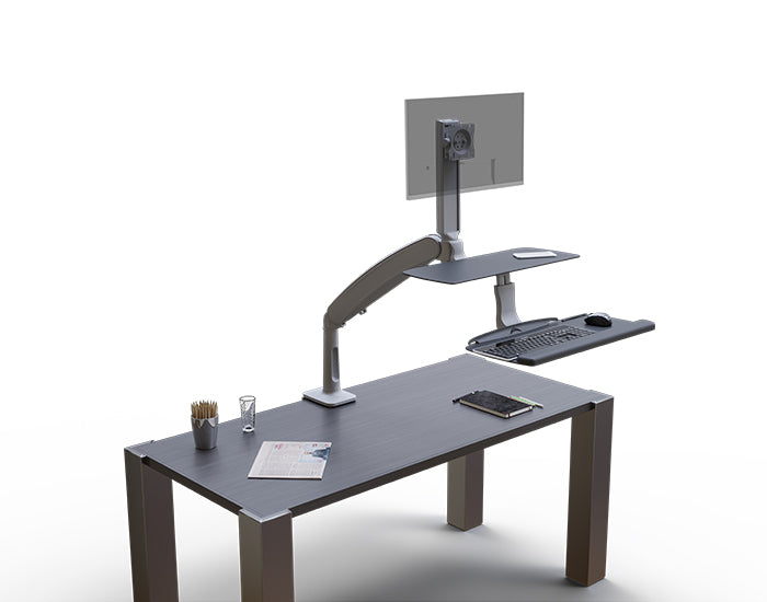 Workrite SOL2-ST-CCG-S Solace 2 Sit-Stand Desk Converter – Ergo