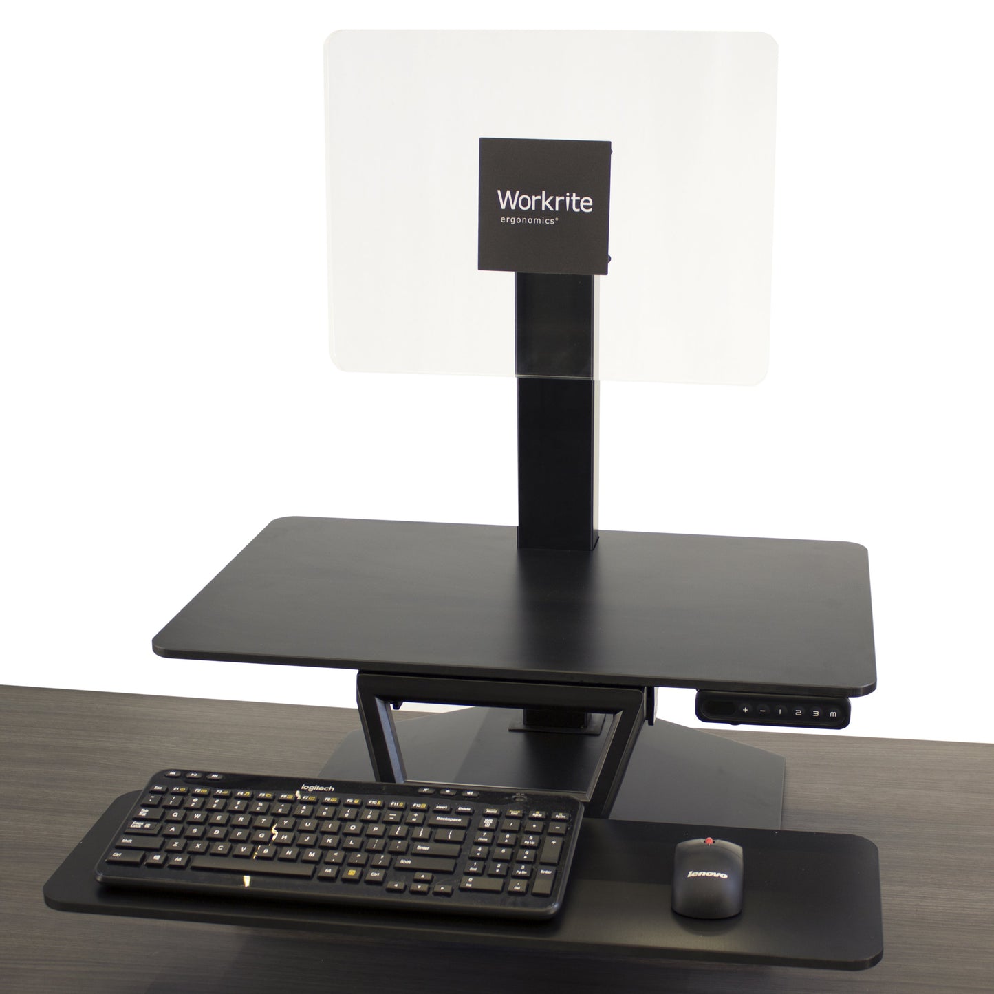 Workrite SOL-E-DT-B Solace Electric Sit-Stand Desk Converter