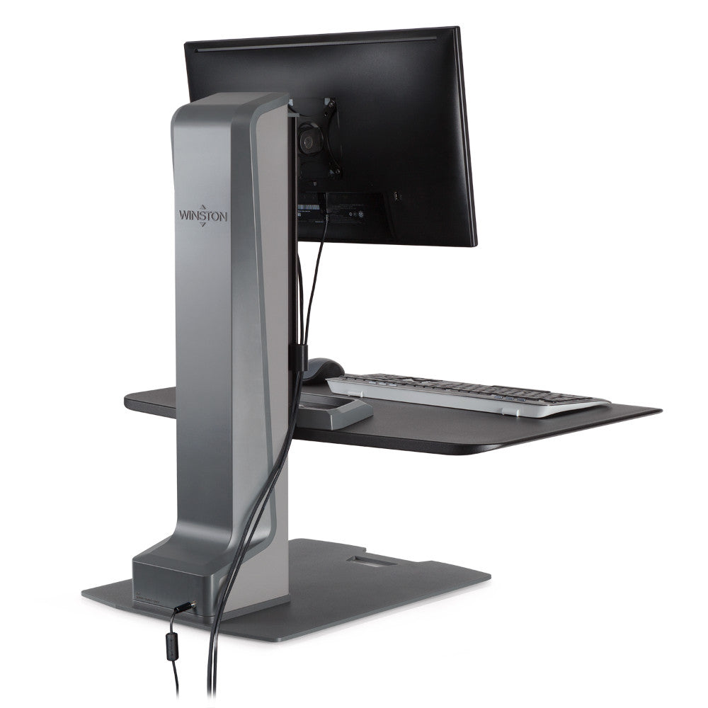 Innovative WNSTE-1 Winston-E Single Electric Desktop Sit-Stand Workstation