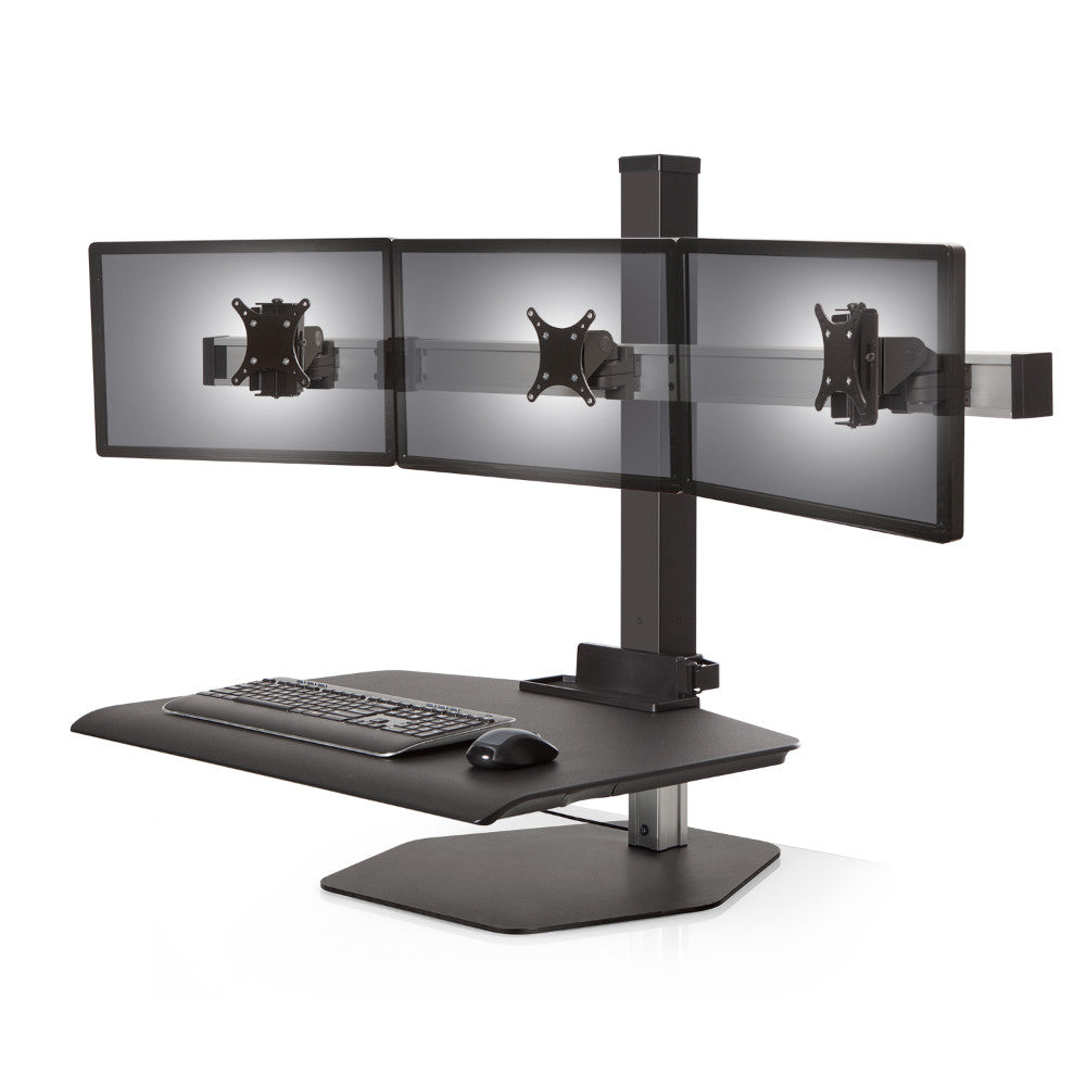 Innovative WNST-3 Winston TRIPLE Monitor Desktop Sit-Stand Workstation