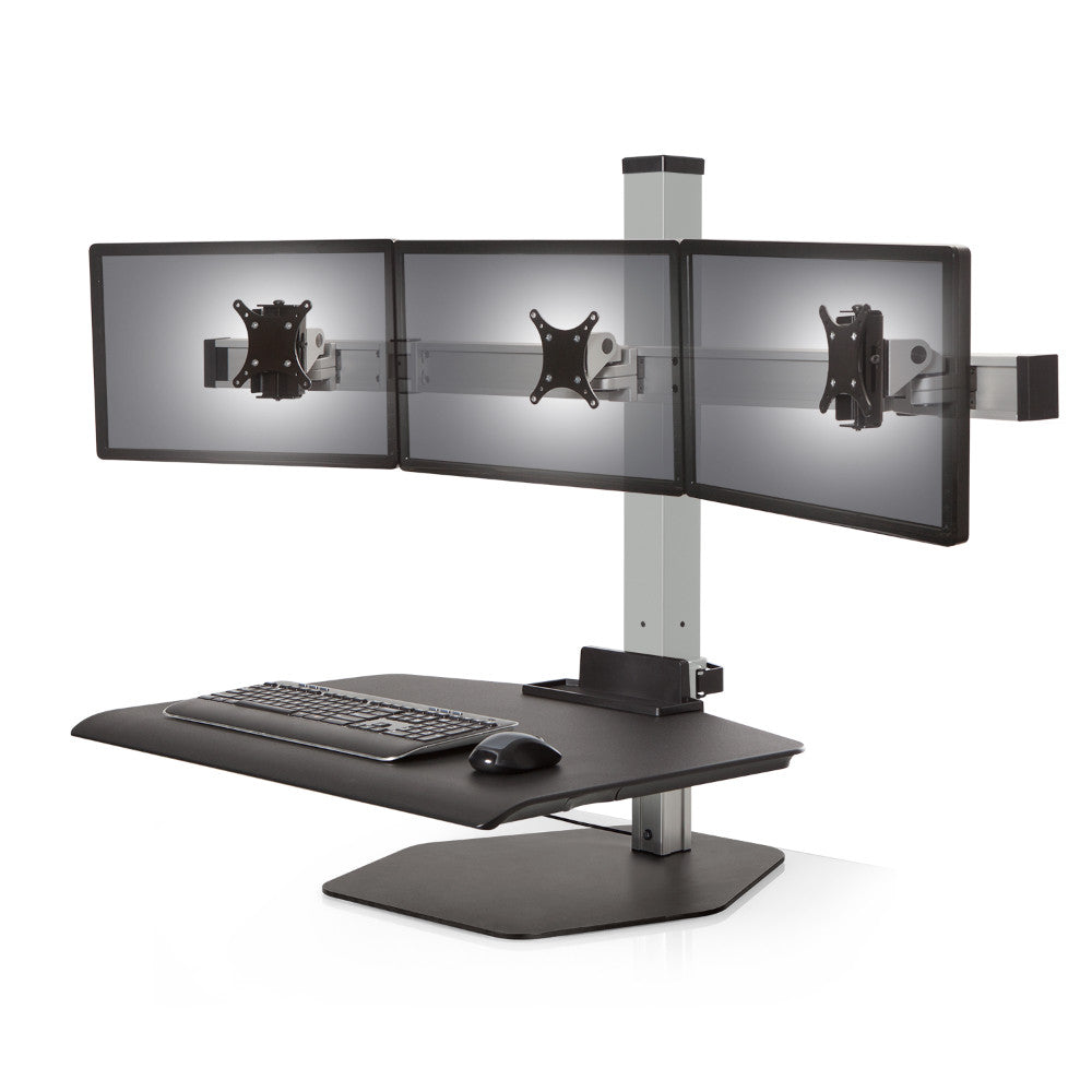 Innovative WNST-3 Winston TRIPLE Monitor Desktop Sit-Stand Workstation