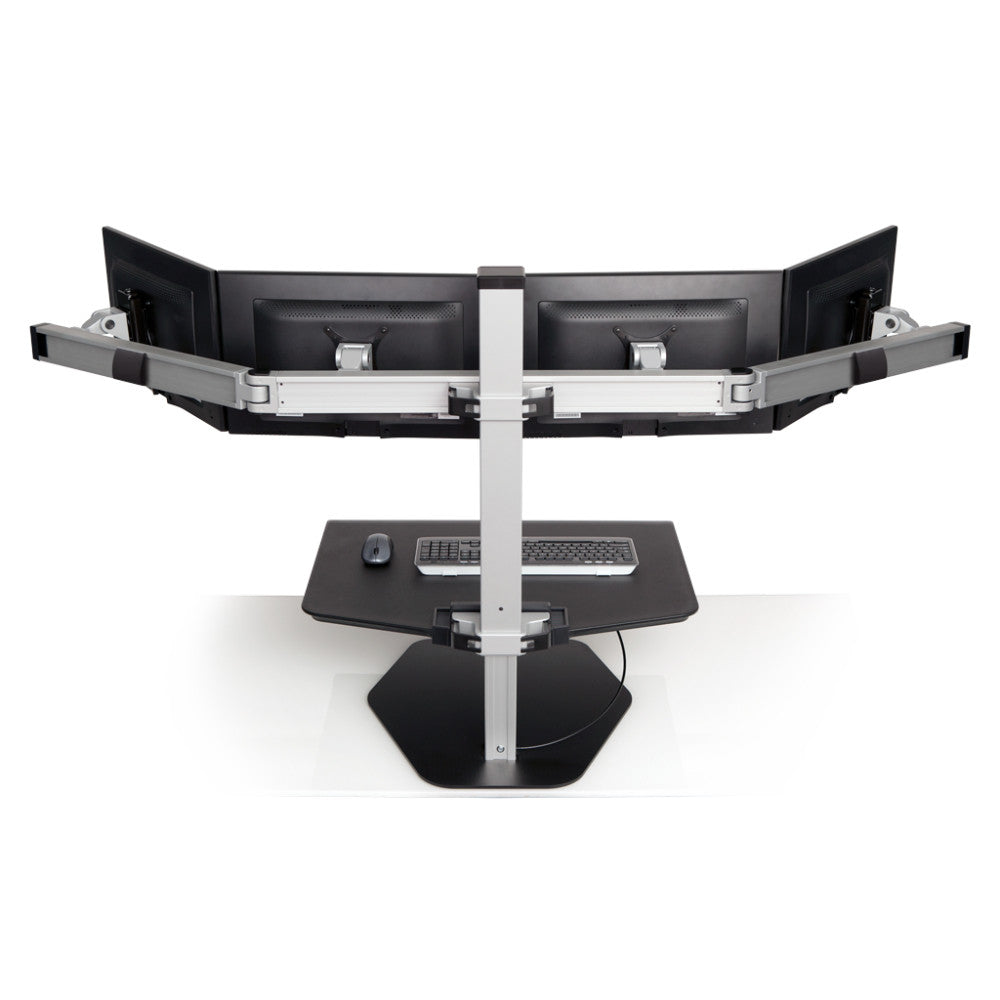 Innovative WNST-4 Winston QUAD Monitor Desktop Sit-Stand Workstation