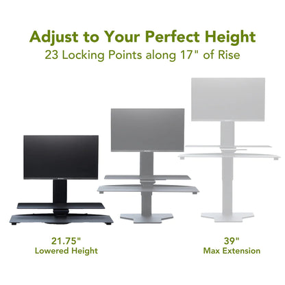 Perfect Posture HAW001 Single Monitor Sit2Stand Workstation