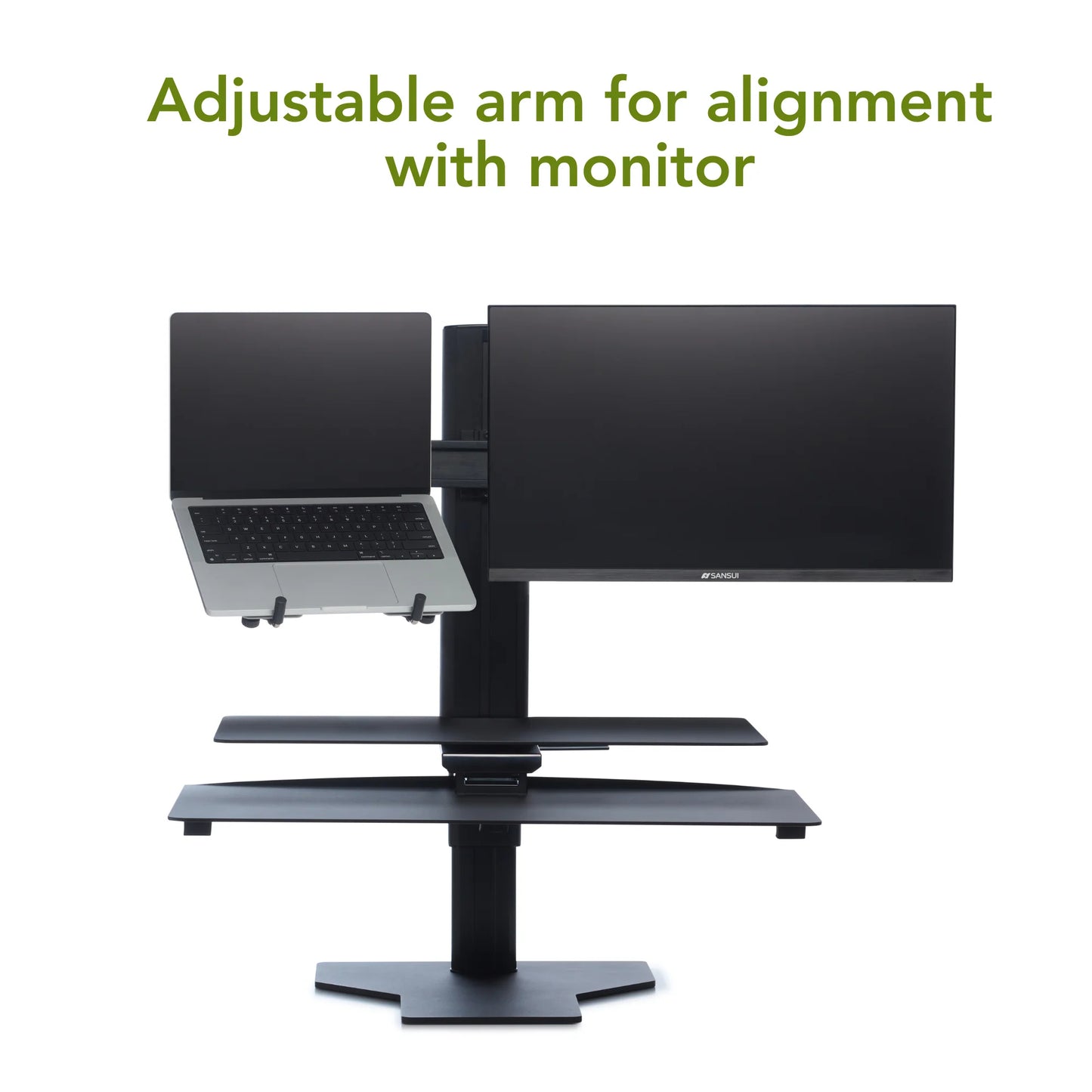Perfect Posture HAW002-LTH Monitor and Laptop Sit2Stand Workstation