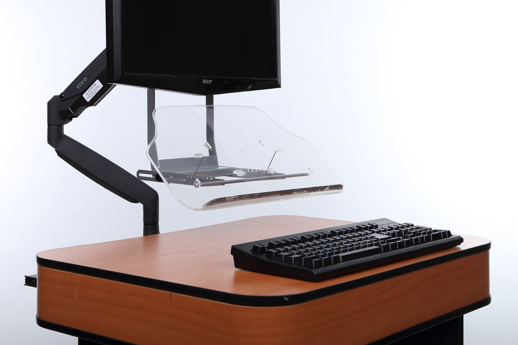 Vu Ryte VUR79GR Sit-Stand Monitor-Arm Document Holder — $89