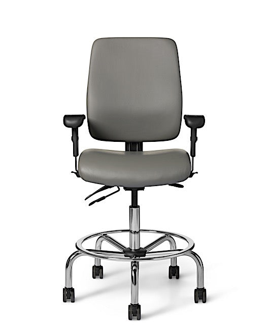 Office Master AF413 Affirm Spider Base High-Back Stool