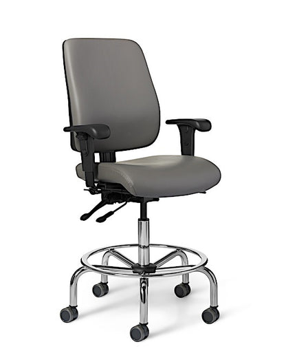 Office Master AF413 Affirm Spider Base High-Back Stool