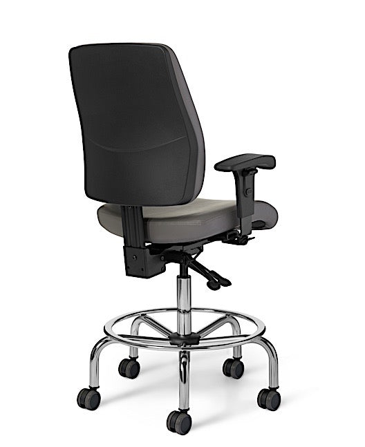 Office Master AF413 Affirm Spider Base High-Back Stool
