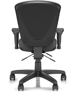 Office Chair with Lumbar Support - Black - Brisbane HD by Via Seating
