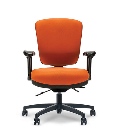 Orange ergonomic online office chair