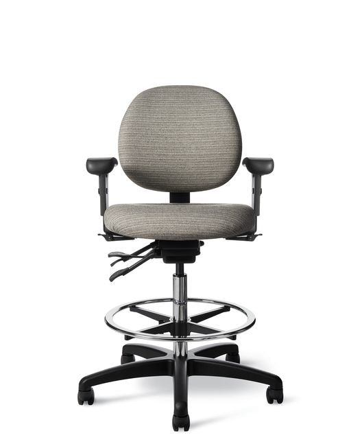 Office Master CL45EZ Classic Drafting Lab Stool w/Footring