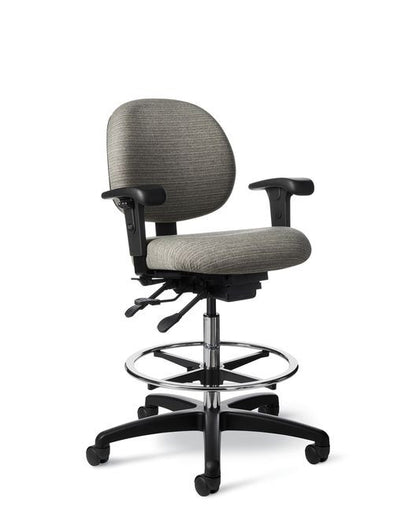 Office Master CL45EZ Classic Drafting Lab Stool w/Footring