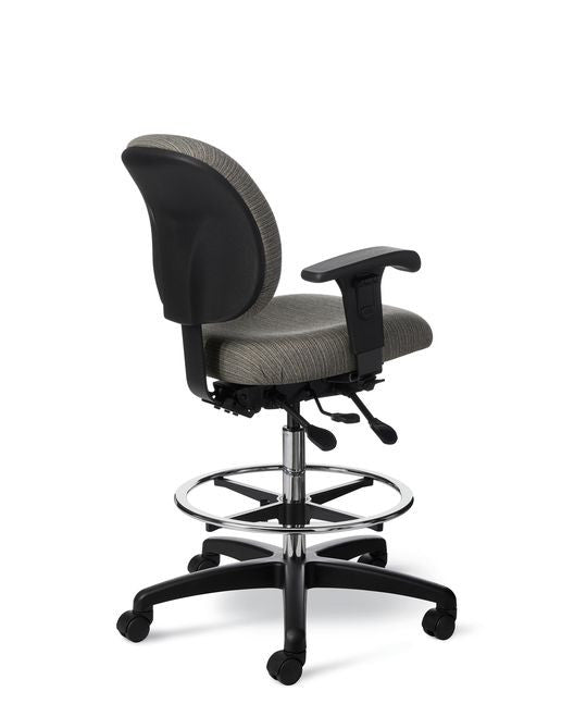 Office Master CL45EZ Classic Drafting Lab Stool w/Footring
