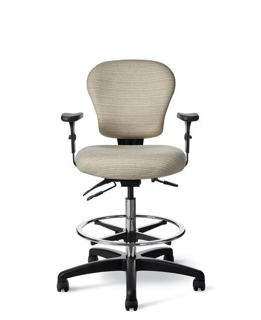 Office Master CL47 Classic Drafting Lab Stool w/Footring