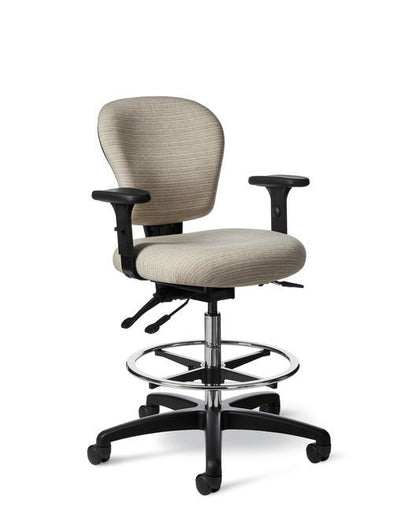 Office Master CL47 Classic Drafting Lab Stool w/Footring