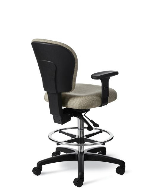 Office Master CL47 Classic Drafting Lab Stool w/Footring