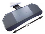 Slimline Dual Swivel Lever Free Corner Keyboard Tray System