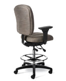 Office Master IU55 24-7 Intensive Use Mid-Back Drafting Stool