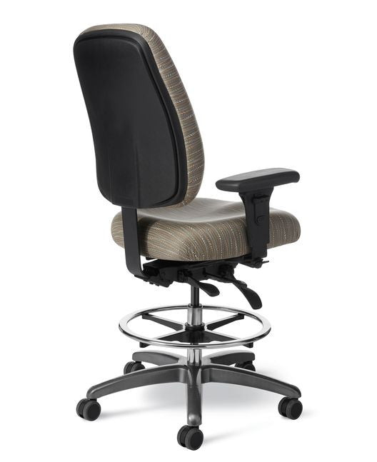 Office Master PT77HD 24-7 Intensive Use Heavy-Duty Lge Drafting Stool