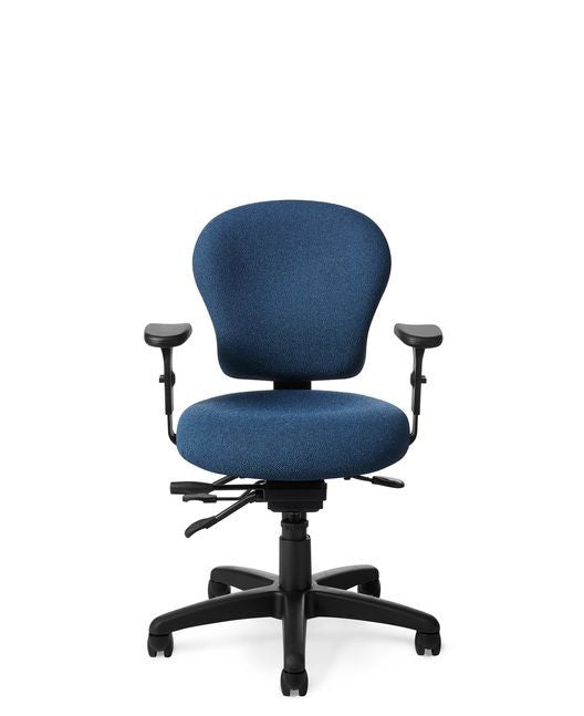 Office Master PAC53-8b Multi-Function Small Petite Ergonomic Task Chair