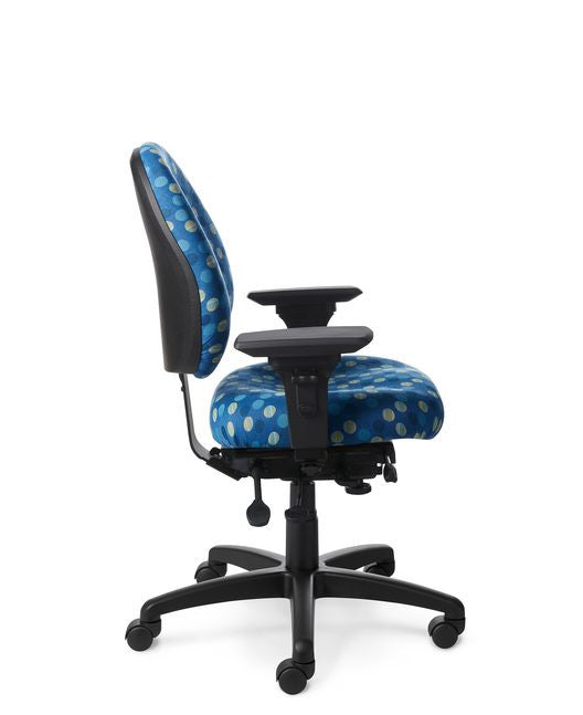 Office Master PAC57-8b Multi-Function Medium Ergonomic Task Chair