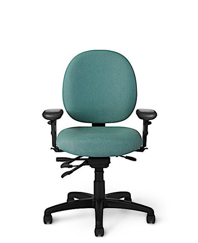 Teal ergonomic top office chair