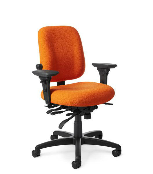 Office Master PT74 Paramount Low Back Adj. Lumbar Ergo Task Chair