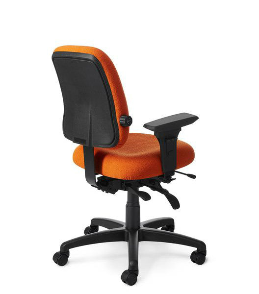 Office Master PT74 Paramount Low Back Adj. Lumbar Ergo Task Chair ...