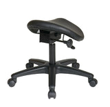 Ergonomic Saddle Seat Stool w/ Seat Angle Adjustment
