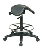 Ergonomic Drafting Saddle Seat Stool w/ Seat Angle Adjustment