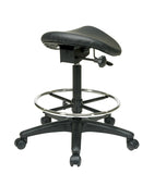 Ergonomic Drafting Saddle Seat Stool w/ Seat Angle Adjustment