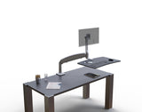 Workrite SOL-SINGLE-CCG-S Solace Single Sit-Stand Desk Converter