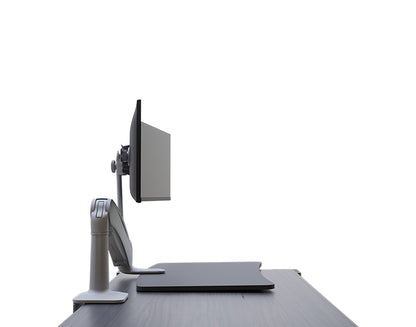 Workrite SOL-SINGLE-CCG-S Solace Single Sit-Stand Desk Converter