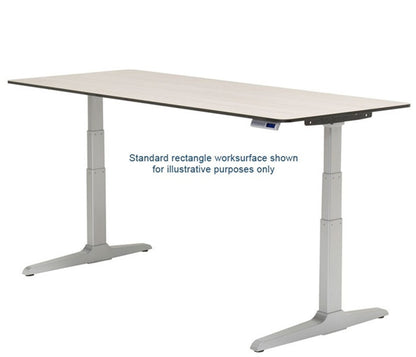 Workrite Sierra Offset Corner Right 2-Leg Electric Height Adjust Desk