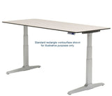 Workrite Sierra Offset Corner Left 2-Leg Electric Height Adjust Desk