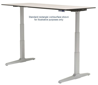 Workrite Sierra Offset Corner Right 2-Leg Electric Height Adjust Desk