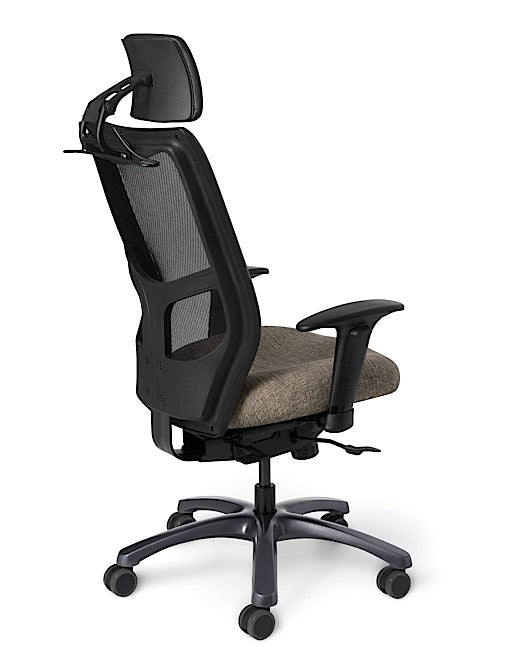 Office Master Yes YS79 High Mesh Back Ergonomic Task Chair w/ Headrest