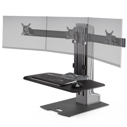 Innovative WNSTE-3 Winston-E TRIPLE Monitor Electric Sit-Stand Workstation